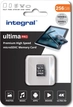 Integral Premium High Speed R100/W50 microSDXC 256GB, UHS-I U3, A1, Class 10