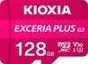 KIOXIA EXCERIA PLUS G2 R100/W65 microSDXC 128GB Kit, UHS-I U3, A1, Class 10