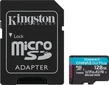 Kingston Canvas Go! Plus Gen4 R200 microSDXC 128GB Kit, UHS-I U3, A2, Class 10