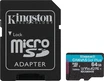 Kingston Canvas Go! Plus Gen4 R200 microSDXC 64GB Kit, UHS-I U3, A2, Class 10