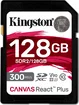 Kingston Canvas React Plus R300/W260 SDXC 128GB, UHS-II U3, Class 10