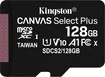 Kingston Canvas Select Plus R100 microSDXC 128GB, UHS-I U1, A1, Class 10