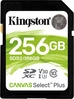 Kingston Canvas Select Plus Gen3 R100/W85 SDXC 256GB, UHS-I U3, Class 10