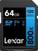 Lexar BLUE Series 800x R120 SDXC 64GB, UHS-I U3, Class 10