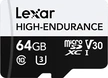 Lexar High-Endurance R100/W35 microSDXC 64GB, UHS-I...