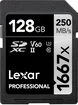 Lexar Professional 1667x Silver Series R250/W120 SDXC 128GB, UHS-II U3, Class 10, 2er-Pack