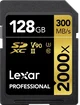 Lexar Professional 2000x Gold Series R300/W260 SDXC 128GB, UHS-II U3, Class 10