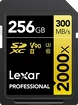 Lexar Professional 2000x Gold Series R300/W260 SDXC 256GB, UHS-II U3, Class 10