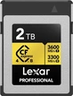 Lexar Professional GOLD R3600/W3300 CFexpress 4.0 Type B 2TB