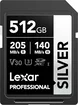 Lexar Professional SILVER R205/W140 SDXC 512GB, UHS-I U3, Class 10