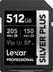 Lexar Professional SILVER PLUS R205/W150 SDXC 512GB, UHS-I U3, Class 10