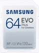 Samsung EVO Plus for Creators R130 SDXC 64GB, UHS-I U1, Class 10