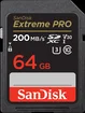 SanDisk Extreme PRO R200/W90 SDXC 64GB, UHS-I U3, Class 10