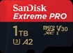 SanDisk Extreme PRO R200/W140 microSDXC 1TB Kit, UHS-I U3, A2, Class 10