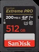 SanDisk Extreme PRO R200/W140 SDXC 512GB, UHS-I U3, Class 10