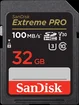 SanDisk Extreme PRO R100/W90 SDHC 32GB, UHS-I U3, Class 10