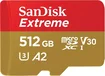 SanDisk Extreme R160/W90 microSDXC 512GB Kit, UHS-I U3, A2, Class 10