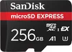 SanDisk microSD Express Card R880/W650 microSDXC 256GB, UHS-I U3, A1, Class 10, SD Express EX I