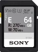 Sony SF-E Series R270/W70 SDXC 64GB, UHS-II U3, Class 10