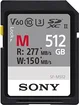 Sony SF-M Series R277/W150 SDXC 512GB, UHS-II U3, Class 10