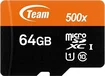 TeamGroup 500x Orange R100/W20 microSDXC 64GB Kit, UHS-I U1, Class 10