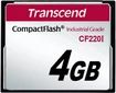 Transcend Industrial CF220I R39/W42 CompactFlash Card 4GB