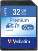 Verbatim Premium 600x R90 SDHC 32GB, UHS-I U1, Class 10