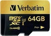 Verbatim Pro+ R90/W80 microSDXC 64GB Kit, UHS-I U3, Class 10