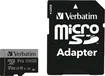 Verbatim Pro U3 R100/W90 microSDXC 256GB Kit, UHS-I U3, A2, Class 10