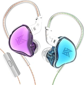 KZ EDC з мікрофоном (різні кольори)