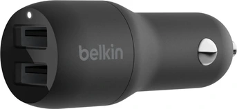 Belkin BoostCharge Dual USB-A автомобільна зарядка 24W black