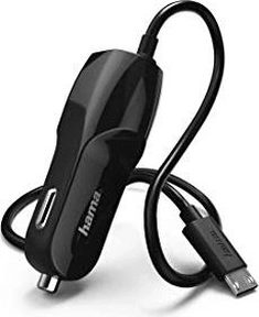 Hama автомобільна зарядка micro USB 1.0A black