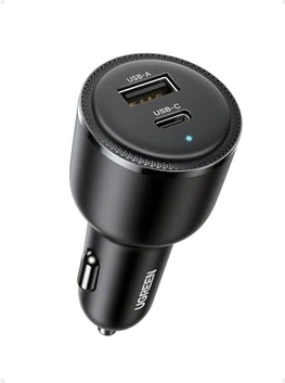 Ugreen USB C автомобільна зарядка 63W 2-Ports black