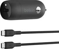 Belkin BoostCharge 30W USB-C автомобільна зарядка з USB-C/USB-C cable black