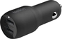 Belkin BoostCharge Dual USB-A автомобільна зарядка 24W + USB-A to micro USB black