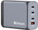 Verbatim 240W GaN charger з 4 connectors grey