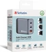 Verbatim 65W GaN charger з 3 connectors grey