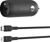 Belkin BoostCharge 30W USB-C автомобільна зарядка з USB-C/Lightning cable black
