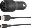 Belkin BoostCharge Dual USB-A автомобільна зарядка 24W...