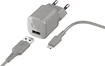 Fresh 'n Rebel USB 12W mini Charger + Lightning cable Ice Grey