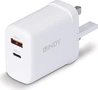 Lindy 65W USB type A & C GaN Charger white