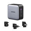 Ugreen Nexode 65W GaN USB-C travel charger 3-Ports black/grey