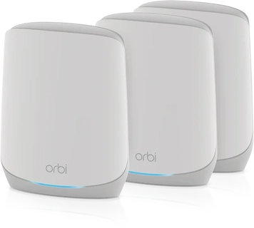 Netgear Orbi Wi-Fi 6, 760 Serie RBK763S, AX5400, Router und 2x Repeater Set, 3er-Bundle