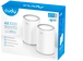 Cudy M3000 2.0, AX3000, white, 2-pack