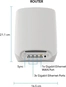 Netgear Orbi Wi-Fi 6, 760 Serie RBK763S, AX5400, Router und 2x Repeater Set, 3er-Bundle